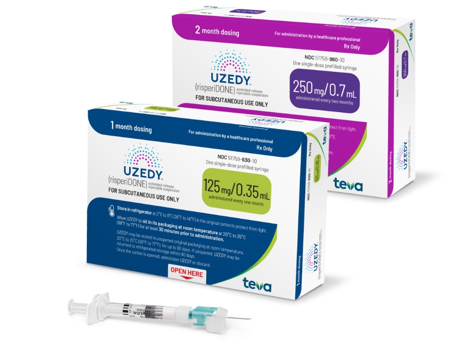 Uzedy(risperidone)的适应症,功效与作用,用法用量,副作用,注意事项