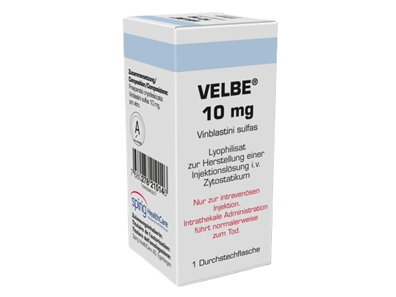 长春花碱	Vinblastini sulfas	VELBE