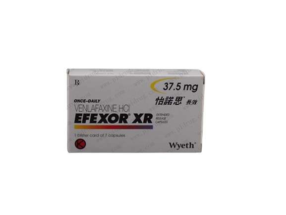 文拉法辛	Venlafaxine	Efexor XR